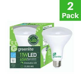 Yeegfeyzz Tiptop Home BR30 LED Floodlight, 11W (65W Equivalent), Dimmable, 880 Lumens, 3000k, E26 Medium Base, Energy Star (2 Pack)