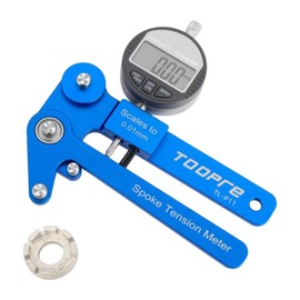 Vaveren Bikes Tension Meter Spokes Calibration Tool Durable Road Bike Indicator Meter Mountain Bike Rim Adjustment Tensiometer Bike Aluminum Alloy, Digital Meter