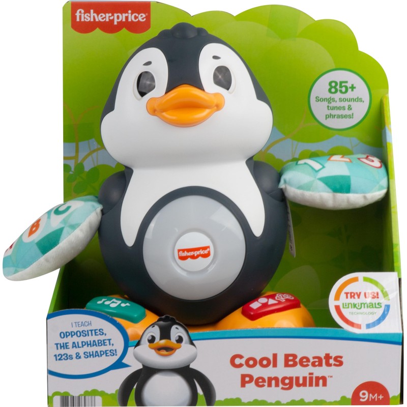 Fisher-Price Baby Learning Toy Linkimals Cool Beats Penguin for Ages
