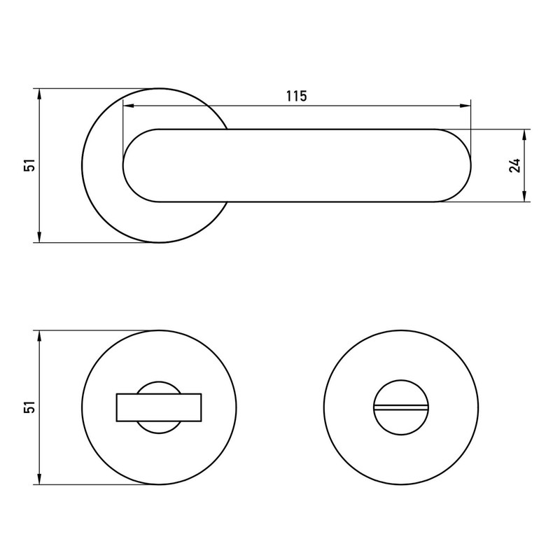 Beschläge Hamburg Door Handles Saturn 07Z SM Door Fitting Matt,