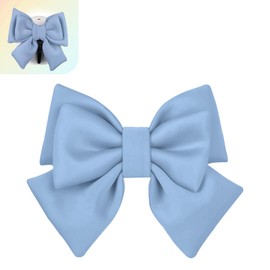 Merdege Bow Helmet Accessory, Removable Helmet Bow for Women, Cute Motorcycle and Electric Vehicle Decoration (Blue)