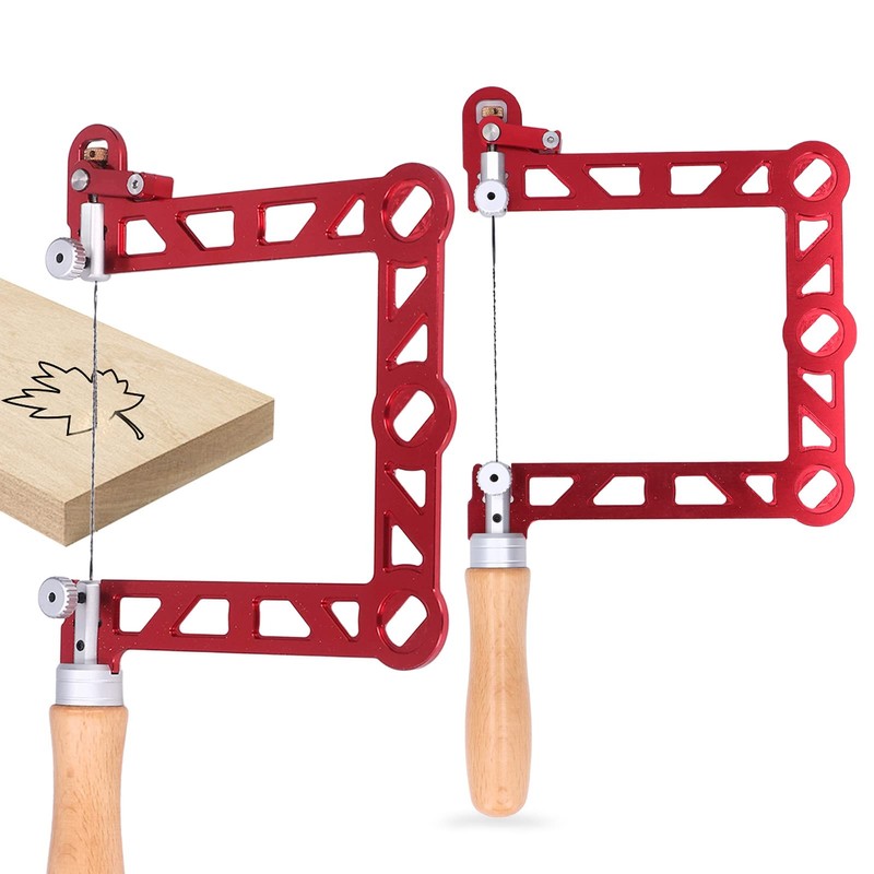 Woodworking Coping Saw, U Shape DIY Handsaw with Wooden Handle