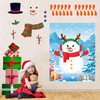 Pasimy Christmas Pin Games Reusable Pin The Nose On Snowman