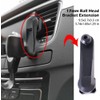 Jowxsx Black 17mm Ball Magnetic Car Phone Magnet Mount Extension