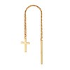 NKlaus 14517 Single Pull-Through Cross 333 Yellow Gold 8 Carat