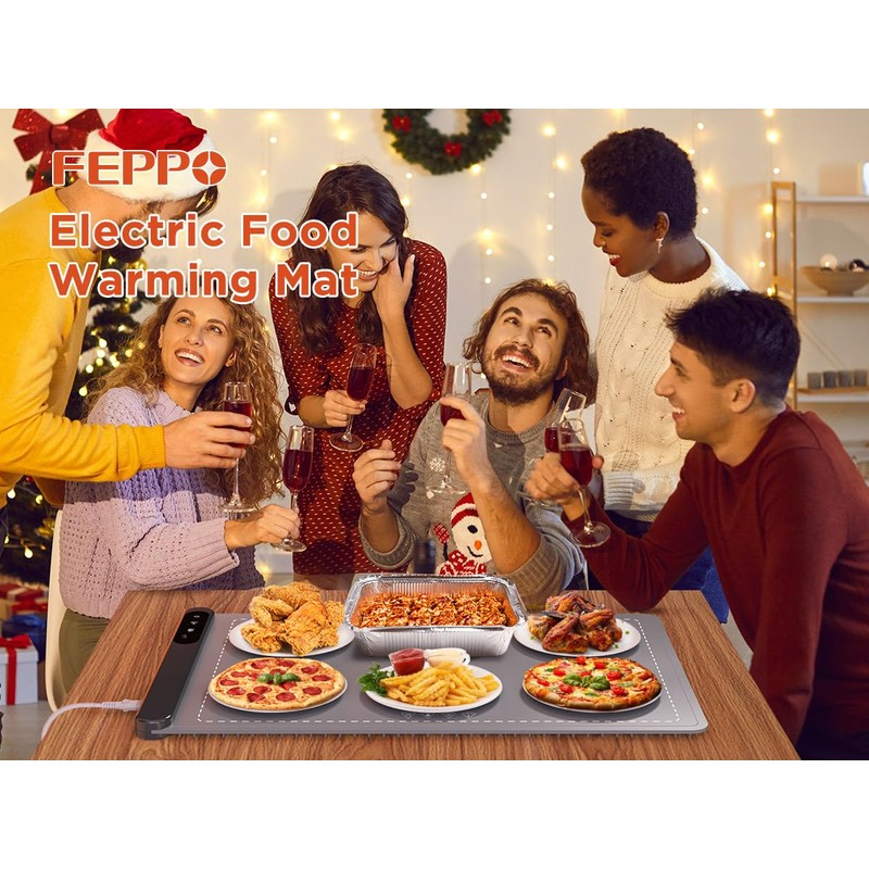 FEPPO Food Warming Mat, Upgrade High-tech Graphene Heating Film, Fast