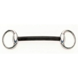 Nylon Mullen Mouth Eggbutt Snaffle with Small Rings 5"