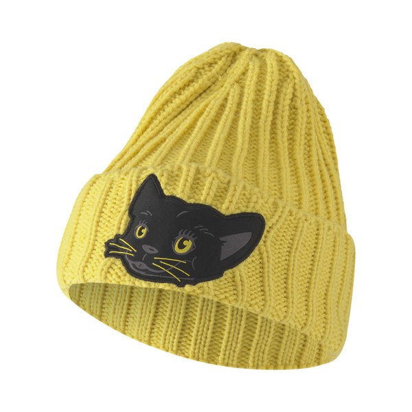 Puma Animal Beanie Boys Hat, Super Lemon/Panther (02)