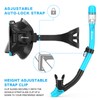 EMSINA E8 Freedom HD Dry Snorkel Set,Panoramic Wide View,Anti-Fog Scuba