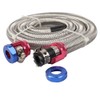3 FT 6AN 3/8" ID Fuel Line Stainless Steel Braided