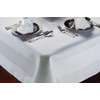 White Tablecloth Satin Band - 100% Egyptian Cotton 36" x