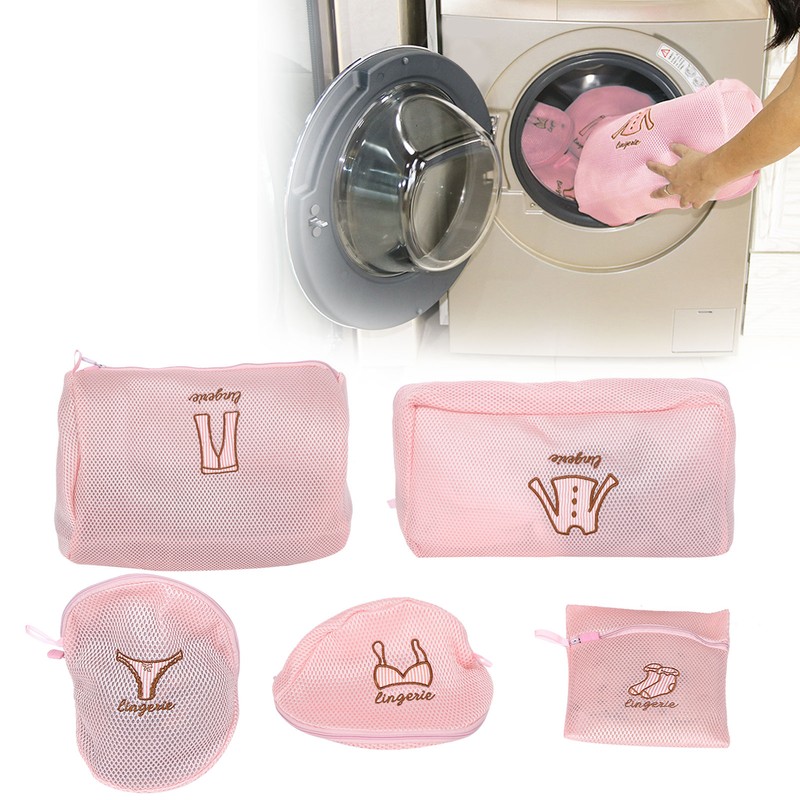 5Pcs/Set Clothing Washing Laundry Net Bag for Bra Underwear Socks