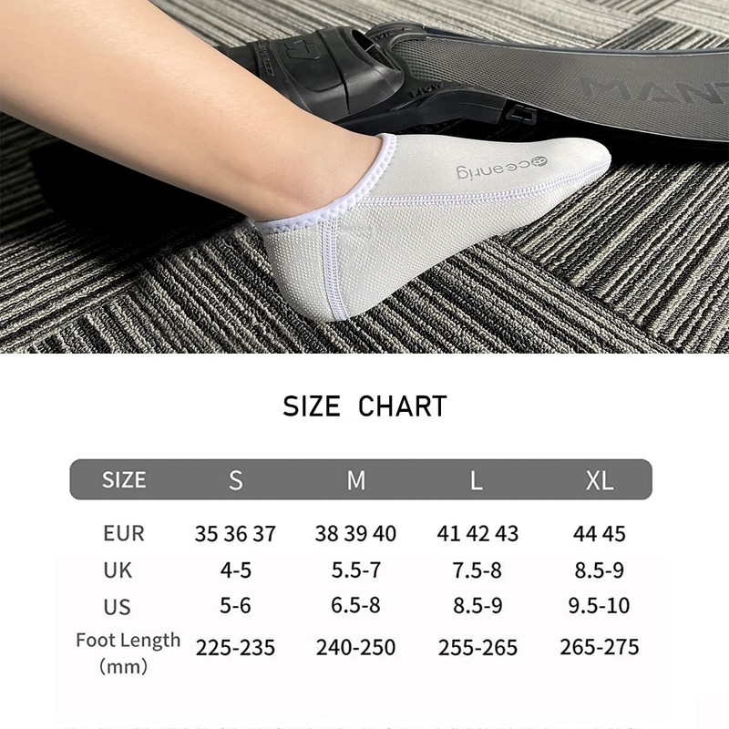 nitescuba Free Diving Socks 2.5mm Neoprene Wetsuit Socks Thermal Water