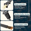 Eopzol 3ft Long 2 Pin 1/2 Inch Spacing Power Cord