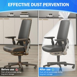 MICHIHOMIE Pack of 4 Extra Large Transparent Plastic Bags, 100 x 150 cm Storage Bags, Reusable and Waterproof Storage Bags for Dustproof, Luggage, Suitcase, Furniture, Clothes