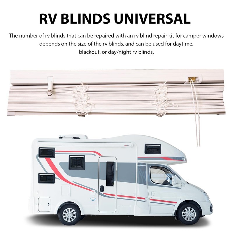 BWBWND RV Blinds Repair Kit, Pleated Shade Restringing Cord Threading