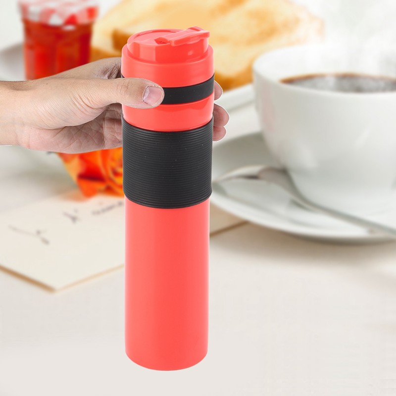 350ml Portable Coffee Press Bottle Tea Coffee Maker Drinking Water