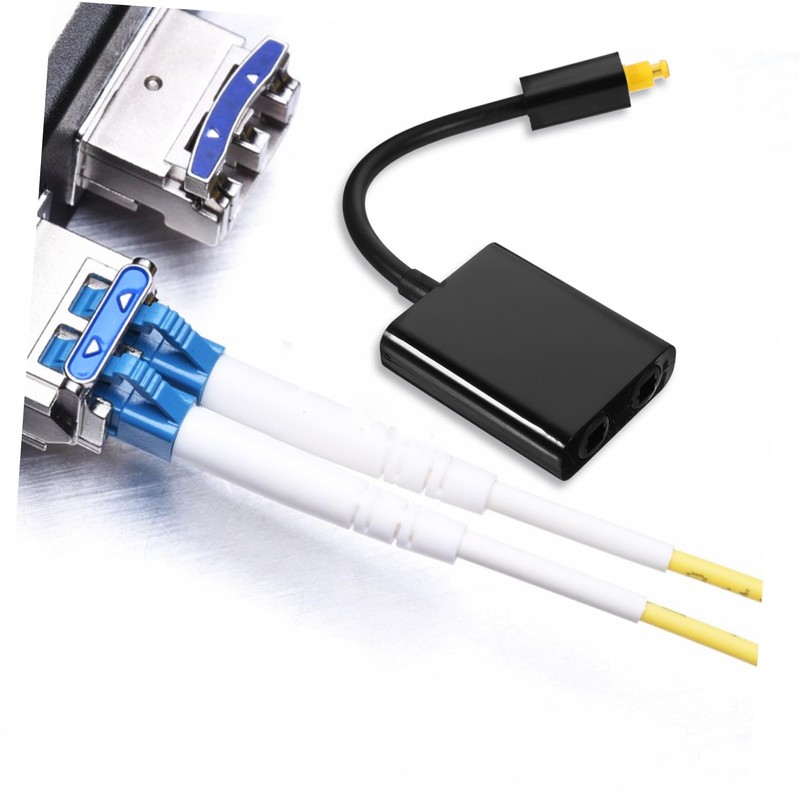 Mipcase Digital Optical Audio Splitter Black One Input to Two