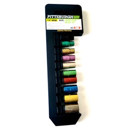 Pittsburgh Professional BRAND NEW Professional 10 Pc 1/4 in. Drive SAE Color Coded Socket Set