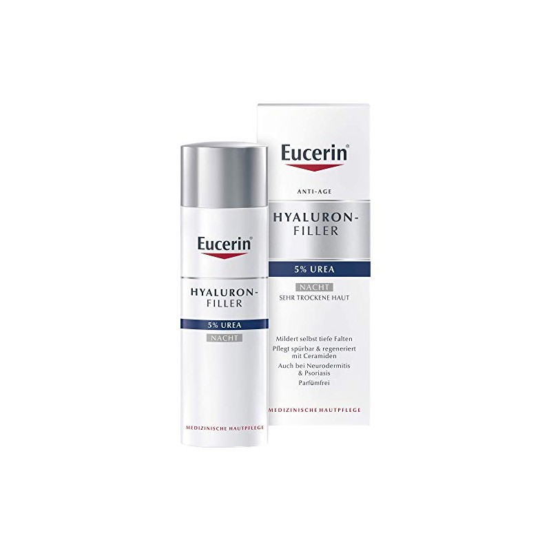 Eucerin Hyaluron-Filler 5% Urea Nacht Creme, 50 ml Cream