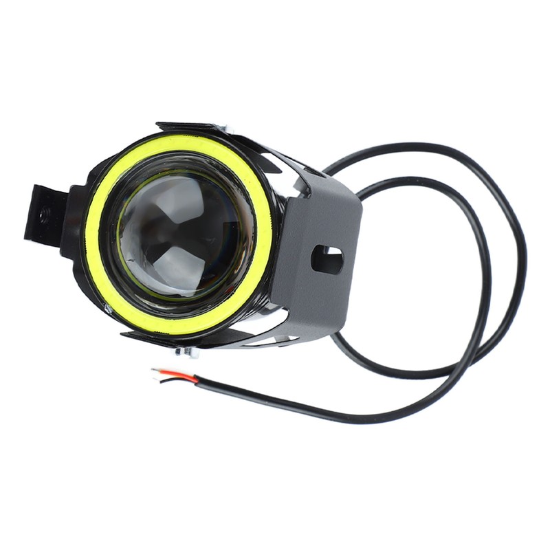 Projector Lens Motorcycle LED Headlight Front Extraposition Light Angel Eye