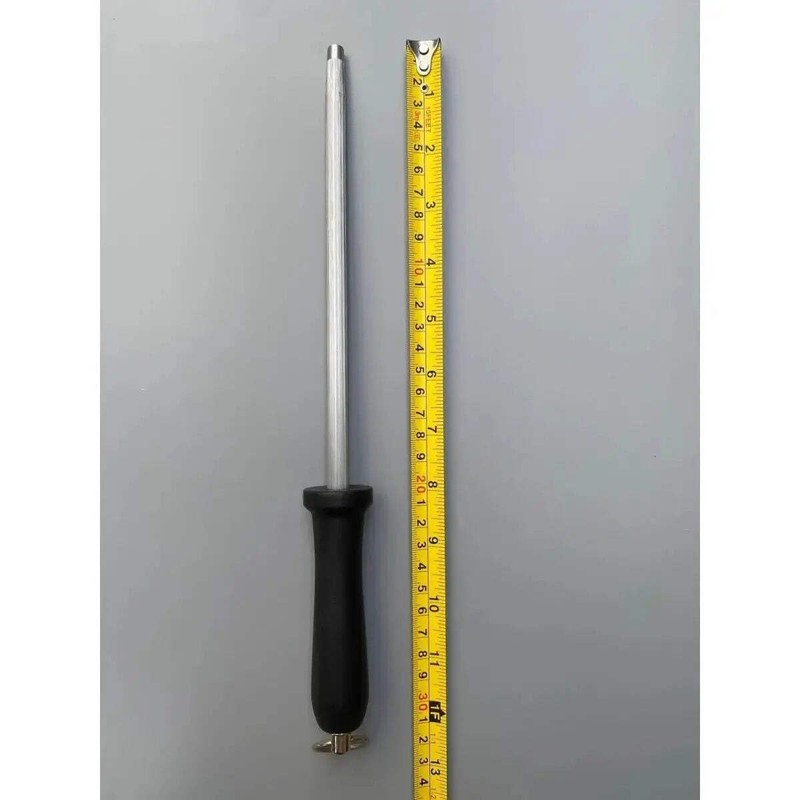 Diekensen Fine Cut Sharpening Steel with Black Handle, 8 inches,