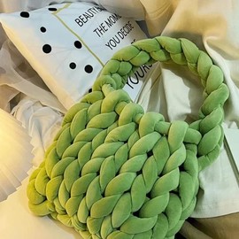 Armstricken Wolle 500g, Wolle Zum Stricken,Riesenwolle Handgestricktes Wollgarn, Länge Ca 25M,DIY Klobiges Dicke Wolle Garn Decke Für Riese Klobig Sticken Werfen Sofa Decke Blanket (Grün)