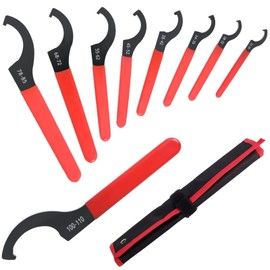 Adjustable Shock Coilover Wrench Set Universal Spanner Wrench for Coil Overs Adjustments/Suspension Systemand Weight Balance, Spanners Hook Wrenches Tools 9 PCS