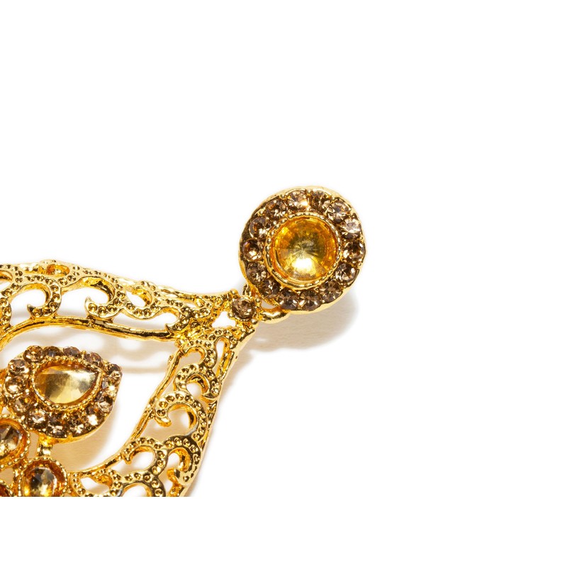 Bindhani Golden Stone Small Filigree Style Maang Tikka & Indian