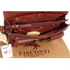 VISCONTI - Damen Leder Umhängetasche - Crossbody Bag Mittelgroß -