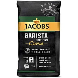 Jacobs BARISTA EDITIONS - Crema - Slow Roasted Whole Beans 1kg - For Caffe Crema, Latte & Au Lait