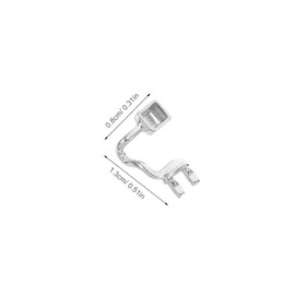 Baluue 2pcs Adjustable Eyeglass Nose Pad Replacement Kit Dual Screw-in Metal Support Nose Bridge Pads for and Comfort