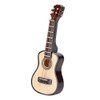 Basswood G Guitar Shaped Ornament 3 Dimensional Refrigerator Ornament Accessory