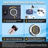Gun Safe Replacement Lock Chrome Digital Keypad Electronic Lock, Solenoid