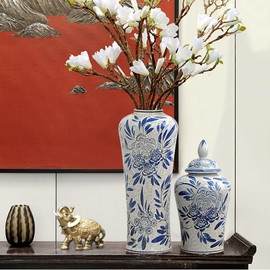 Feng Shui Elephant Statue Elephant Figurines with Trunk Up Golden Collectible Wealth Lucky Elephant Figurine Elephant Gifts for Women (Large)