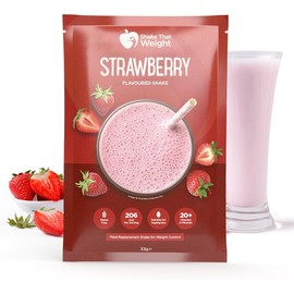 Shake That Weight 10x Diät-Shakes – Erdbeere – Mahlzeitenersatz für Gewichtsverlust – Sehr kalorienarme Diät – VLCD – Eiweißreich, Ballaststoffreich, Glutenfrei, Vegetarisch