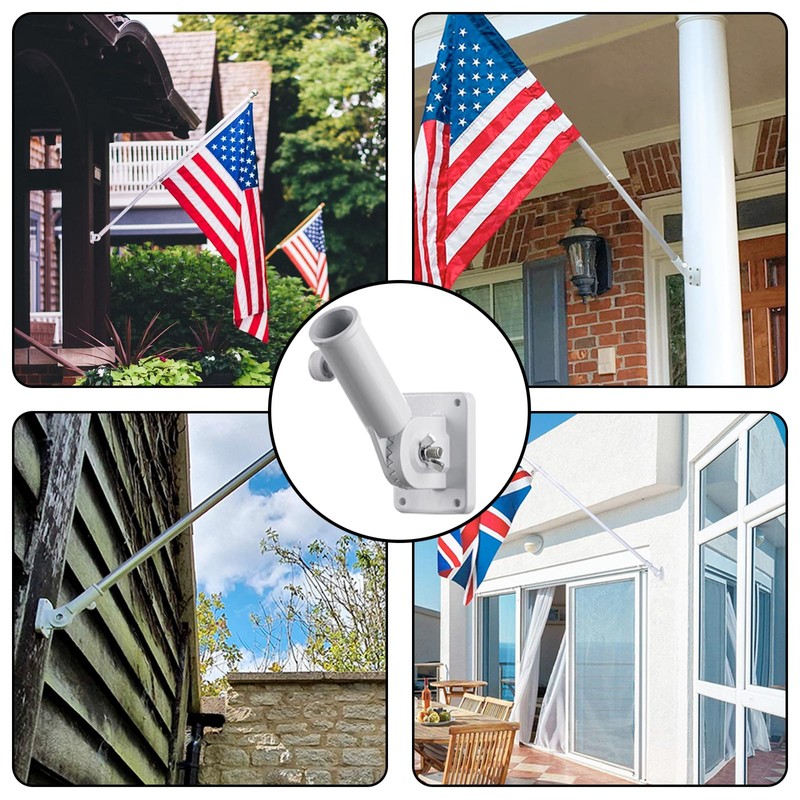 SVUPUE Flag Pole Holder Adjustable, Flag Pole Holder, Multi-Position Flag