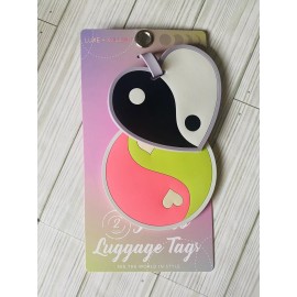 LUXE + WILLOW   Set of 2 Giant Jumbo Yin Yang Luggage Tags