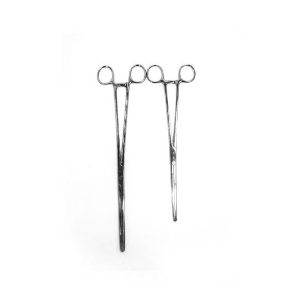 New 2pc Fishing Set 16" + 18" Straight Hemostat Forceps