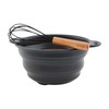 Mud Pie Silcone Mixing Bowl & Whisk Set, 5" H