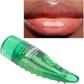 AMONIDA™ Brillo de Labios Aloe Vera | Hidratante Profesional | Cabezal de Silicona | Suaviza Labios Secos y Elimina Piel Muerta | Aceite de Labios Portátil 