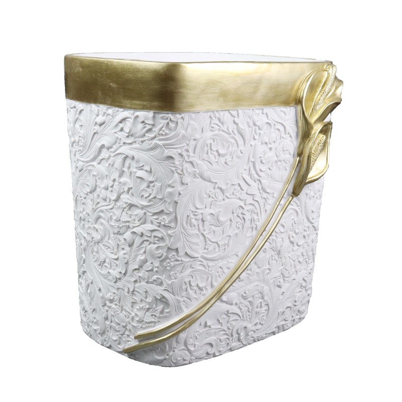 Hymmah Bathroom Trash Can 1.8 Gallon(7 Liter) Small Kitchen Garbage