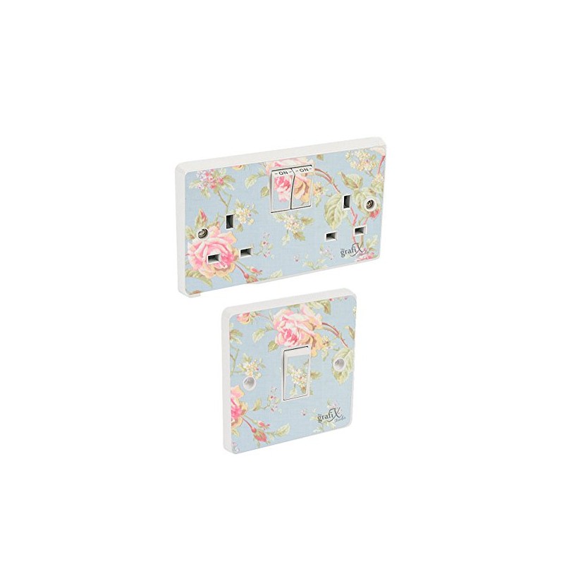 the grafix studio Shabby Chic Light Switch & Double Socket