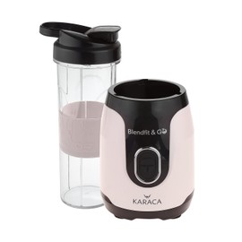 Karaca Blendfit Go Personal Smoothie Blender, 600ml, Retro Cream