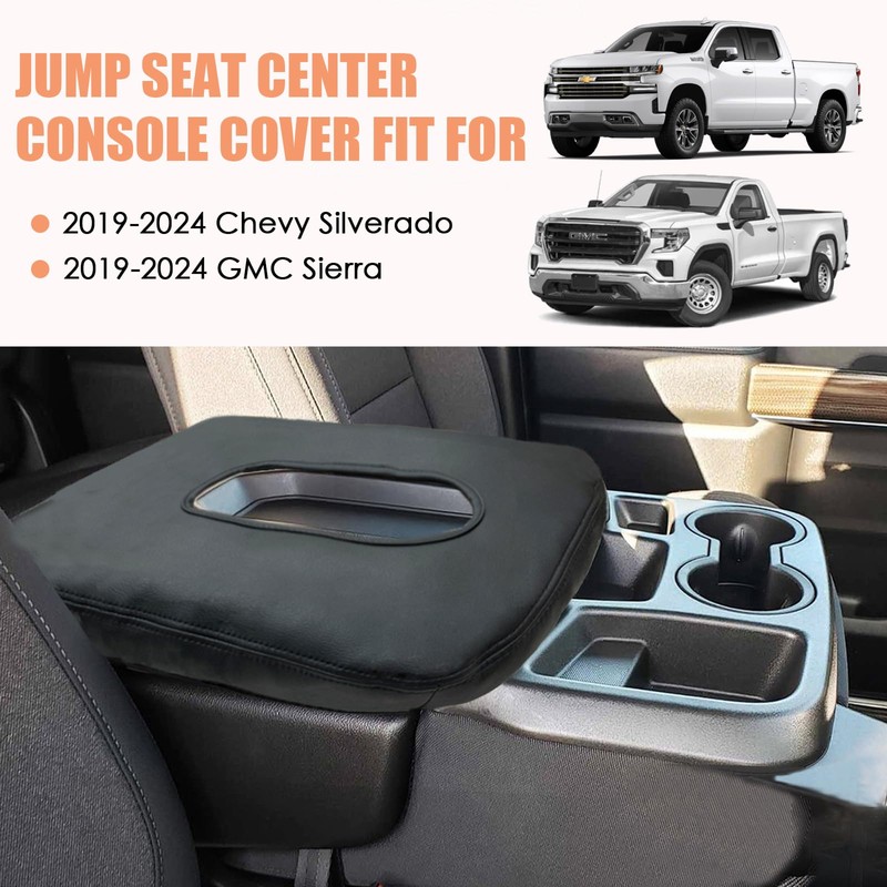ANMOSVO Center Console Armrest Cover for Chevy Silverado GMC Sierra