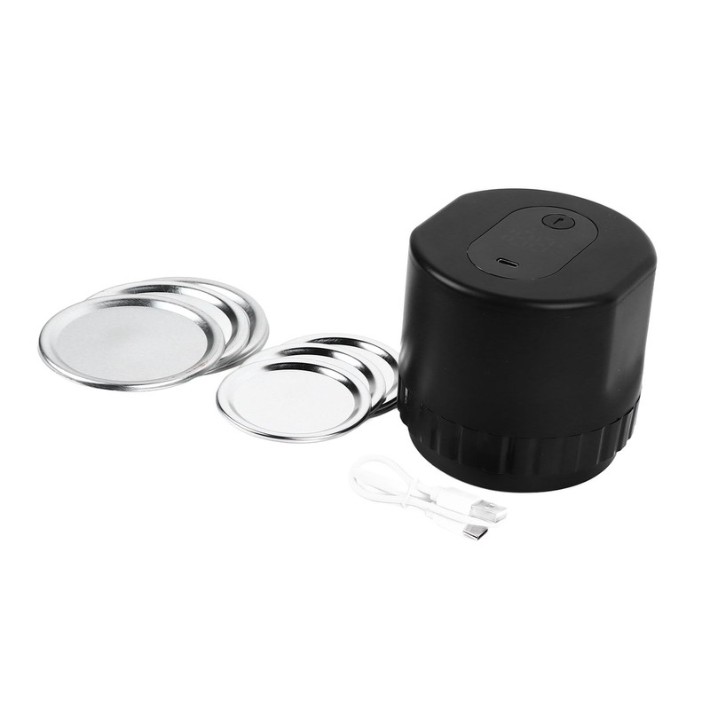 Electric Mason Jar Vacuum Sealer Kit with 10 Jar Lids