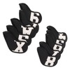 10pcs set PU Waterproof Golf Club Iron Cover Fine Sewing
