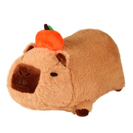 Capybara Plush, Capybara Stuffed Animal with Cute Turtle Backpack, Capybara Pillow, Doll Plush Soft Pillow Stuffed Toy Skin-friendly Comfortable Cushion Cuddle for Boys Girls Gifts Girlfriend