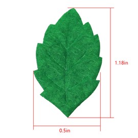 FMHXG Fake Fabric Leaves 100PCS Green Artificial Fake Plant Fabric Leaves for Scrapbook, Craft Project, Wedding, Party Decoration, Artificial Leaves