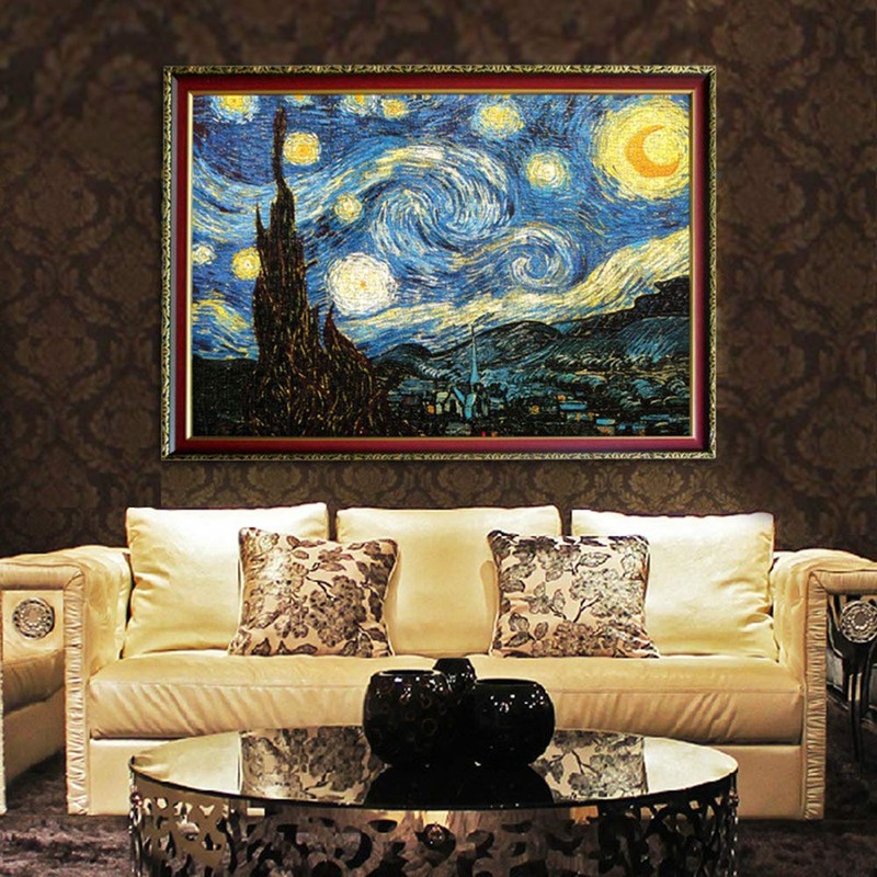 TINYOUTH 1000 Piece Puzzle for Adults, Starry Night, Museum Collection